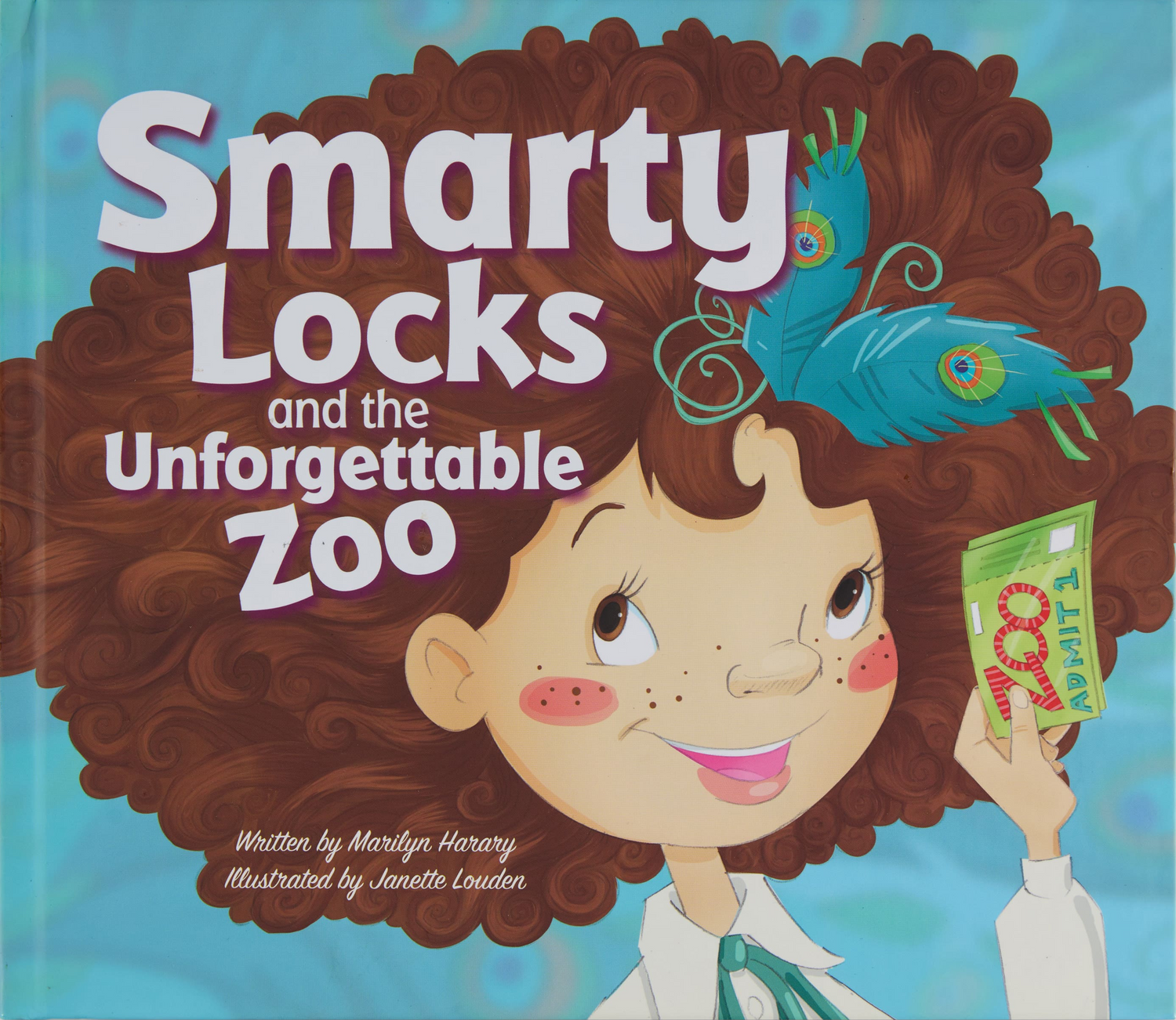 Book cover of 'Smarty Locks and the Unforgettable Zoo' 